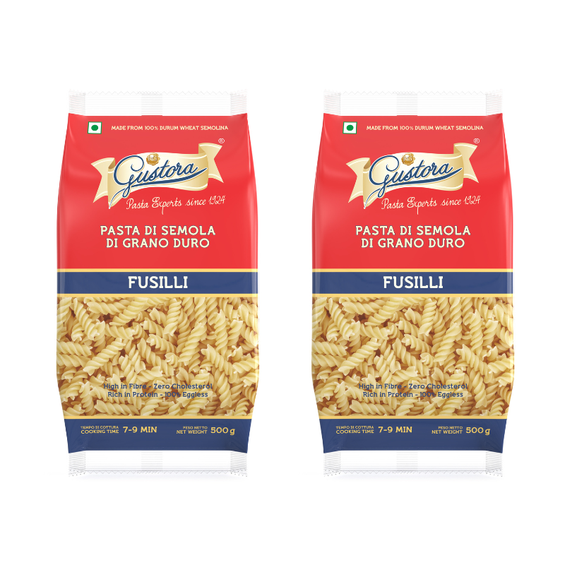 
      Fusilli Pack of 2 – Buy Online at Best Price | Gustora Foods
